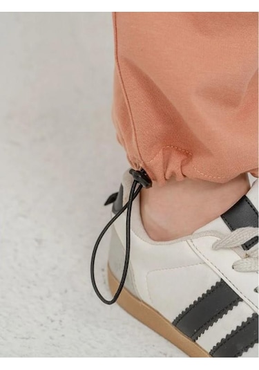 Cebi Taşlı Paça Brit Lastikli Stoperli Kız Çocuk Eşofman Altı 6168so Anrasit