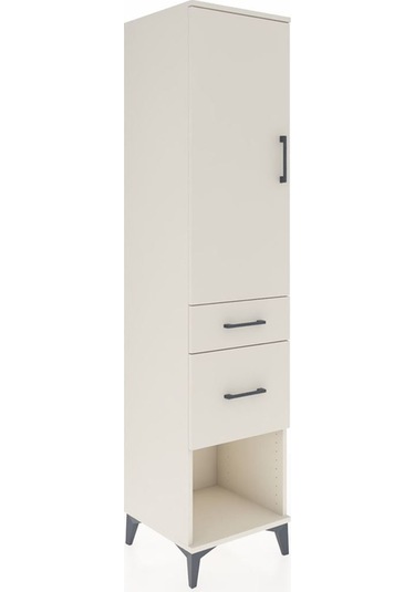Hyperion Dolap Tek Raflı 2 Çekmeceli Tek Askılı 44x44x195 Aytaşı-aytaşı Aytası