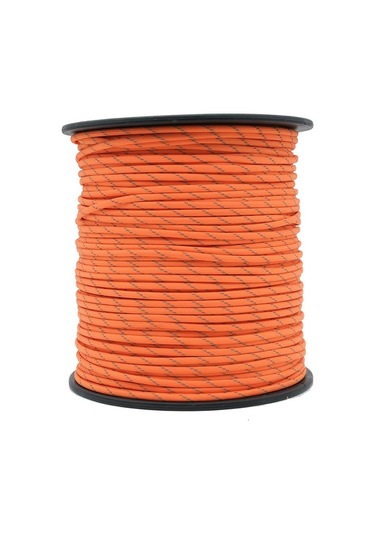 Mg Ropes Paracord İp 4 Mm Reflektörlü Turuncu No:53 10 Metre Çok Renkli