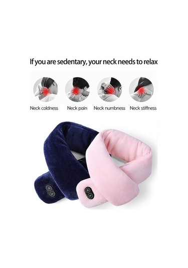 Electronıc Outlet Yumuşak Usb Titreşimli Sıcak Şal Masaj Leezsing Kış Kadın Isıtmalı Erkek Elektrikli Boyunluk-792 Atkı Tl Çok Renkli