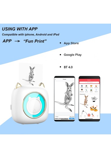 Os6856-2 Mini Cep Yazıcı Taşınabilir Termal Yazıcı Makinesi