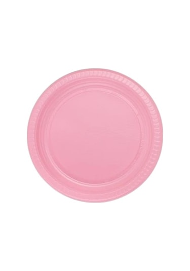 Rainbow Pembe Plastik Tabak 25 Adet Dayanıklı & Şık Kullan-at Açık Mavi