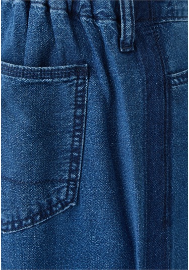 Outland Denim Sürdürülebilir Geniş Paça Uzun Pantolon Koyu Mavi