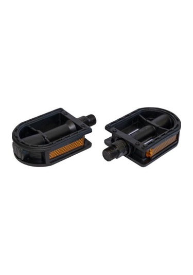 Zozo Pedal Hf-910 W/o Ball, W/ref Reflektörlü Bisiklet Pedalı Plastik Dış Yüzey Siyah