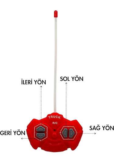 Uzaktan Kumandalı Itfaiye Şarjlı Işıklı Full Fonksiyon Merdivenli