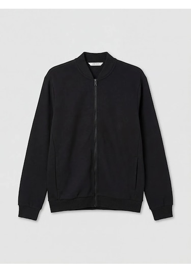 Lc Waikiki Antrasit Dik Yaka Erkek Fermuarlı Sweatshirt