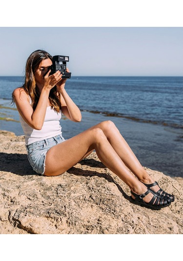 Igor Biarritz Mate Kadın Siyah Sandalet Siyah