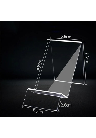 Goldenqian 1 Adet Şeffaf Cep Telefonu Tutucu Akrilik Masaüstü Tembel Telefon Standı Şeffaf Raf İphone 16 15 14 13 12 Samsung Xiaomi Dağı D D