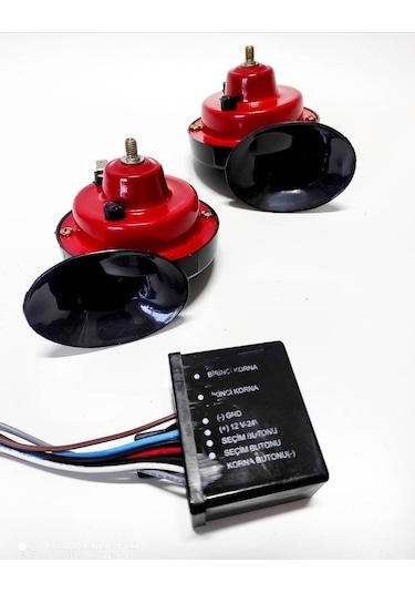 Nuri Alco Korna Modülü Butonlu Elektrikli +Salyongoz Korna N11.737