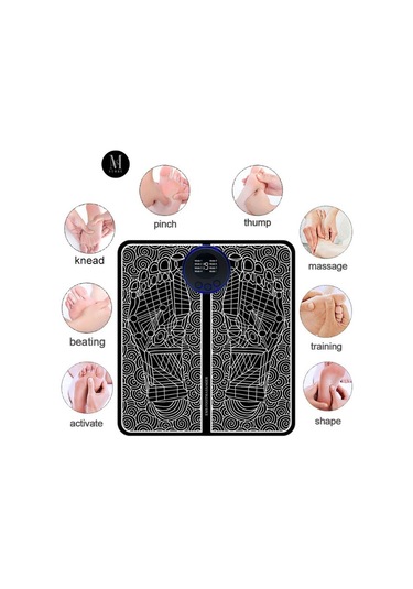 Ems Ayak Masajı Herkes İçin Kas Stimülasyon Matı, Taşınabilir Ve Şarj Edilebilir Elektrikli Çok Fonksiyonlu Ve Katlanabilir Masaj Makine Ems Ayak Masaj Aleti İle Ayaklarınızı Canlandırın Çok Renkli