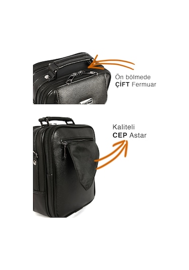 Bay Pablo C70 Siyah Çelik Kasalı El Ve Omuz Askılı Orta Boy Erkek