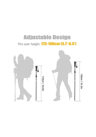 Novahub Siyah Alüminyum Seyahat Bastonu, 110-130 Cm, 265g, Taşınabilir Çanta İçerir, Siyah Siyah