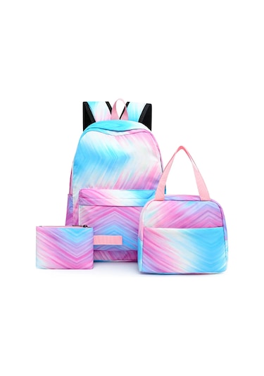 Vktech 3'lü Genç Okul Sırt Çantası Seti - Ayarlanabilir Kayışlı, Su Geçirmez Moda Çocuk Çantasıcolorful Colorful