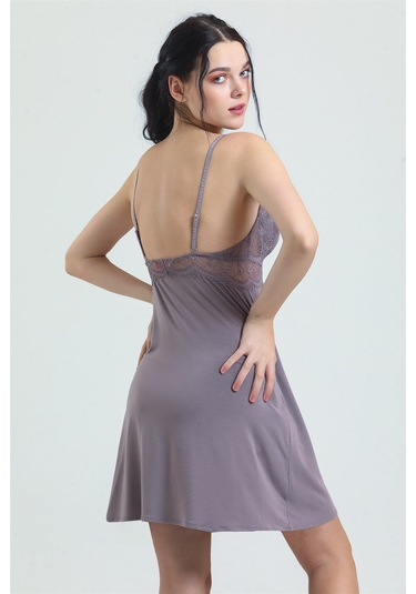 Magic Form 7378 Kadın Çinko Dantelli Modal Gecelik Çinko