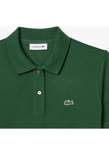 Lacoste Regular Fit Kadın Polo T-shirt Koyu Yeşil Lacoste Regular Fit Kadın Polo T-shirt Koyu Yeşil
