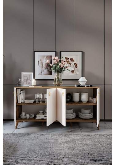 Simple Konsol Ekru Ceviz