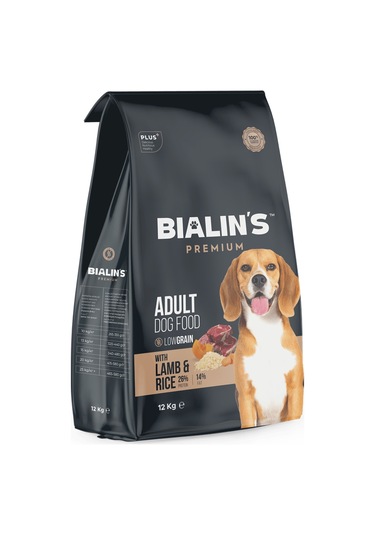 Bialins Premium Yetişkin Köpek Maması Kuzu & Pirinçli 12kg