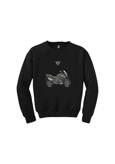 Triumph Tiger Explorer Siyah Sweatshirt Siyah