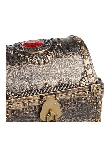 Homyl Çocuklar Depolama Korsan Hazine Kutusu Sandığı Temalı Bronz