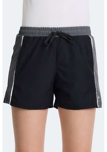 Slazenger Radek In Kadın Cepli Deniz Şortu Siyah Mayo Siyah