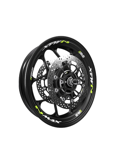 Yamaha Nmax Jant Sticker Florasan Sarı