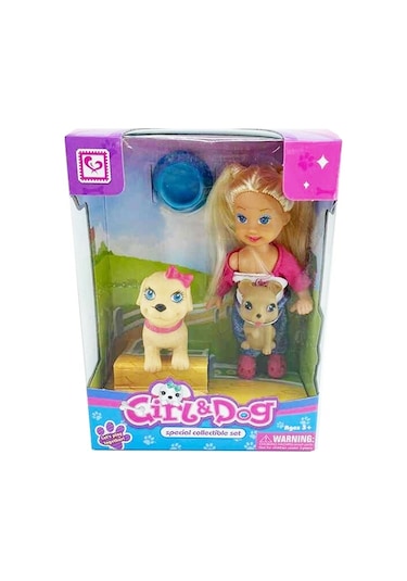 Birlik Köpekli Mini Manken Bebek