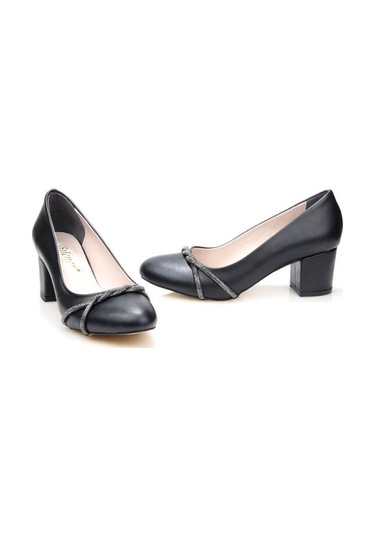 Papuçcity Blnr 03164 5,5 Cm Topuklu Kadın Stiletto Ayakkabı siyah
