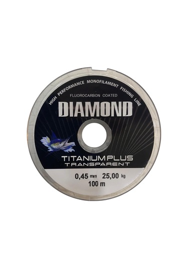 Bauer Diamond Titanium Plus 0.45 Mm 100 Mt Makara Misina - Renk: Füme 25 Kg