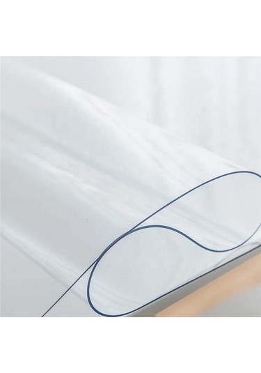 Nyk Home Pvc Şeffaf Kalın Masa Örtüsü Masa Koruma Kaydırmaz Kokusuz 1,4 Mm