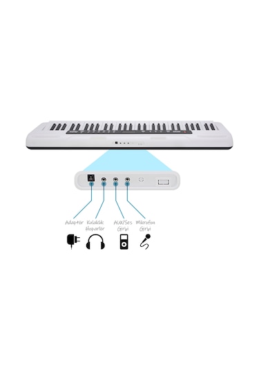 Jwin CTK-3000WH 61 Tuş Hassasiyetli Org (5 Oktav)