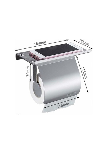 Novahub Duvara Monte Tuvalet Kağıdı Tutucusu, Telefon Raflı, 304 Paslanmaz Çelik, Banyo Dekorasyonu, Gül Altın Diğer