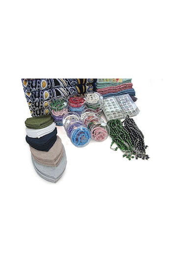 Sümbül Efendi 20 Kişilik Hac Ve Umre Kadife Seccade Set