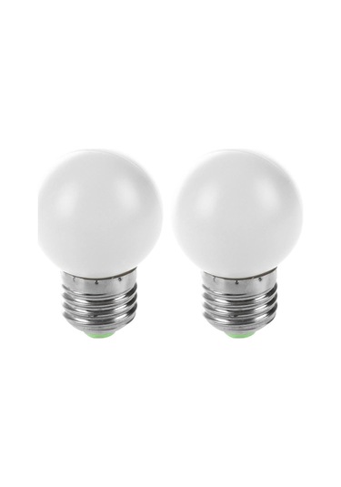 2x E27 Led Beyaz Ampul Plastik Ampul 0,5w Güç, Beyaz - Enerji Verimli Aydınlatma Çözümü Diğer