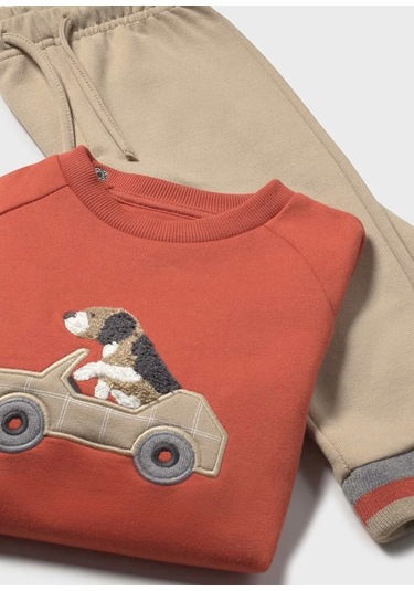 Mayoral Erkek Bebek 3'lü Eşofman Takımı 2841 Turuncu