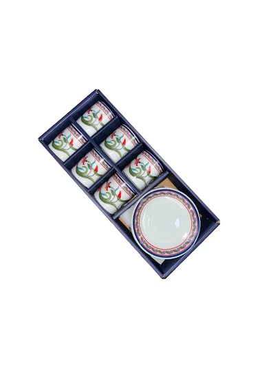 Şener Şnr 101465 Kahve Fincanı Çhini Motifli 6'lı