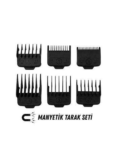Hector Orijinal Tıraş Makinesi Yedek Mıknatıslı Manyetik Tarak Seti 6'lı