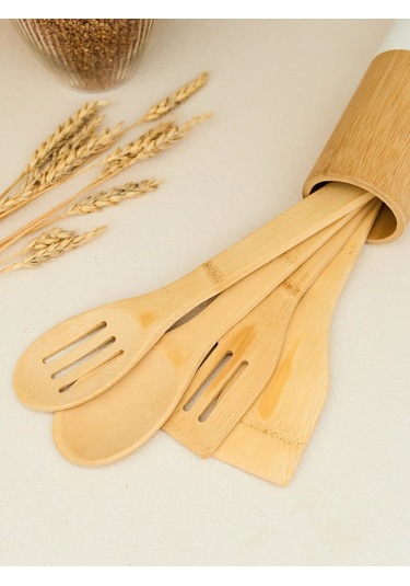 Topichome Bambudan Yapılmış Mutfak Aksesuarları Seti 244635525 Aromatik