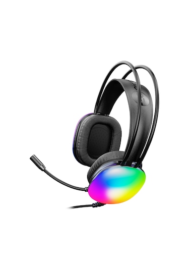 Lecoo HT409 USB Kablolu Mikrofonlu Kulak Üstü RGB Gaming Kulaklık