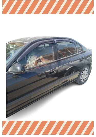 Hyundai Elantra 2002-2007 Modellerine Özel 4'lü Mügen Tip Cam Rüzgarlığı