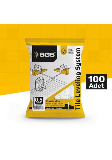 Sgs 0,5 Mm Derz Seviye Tespit Klipsi 100lü Paket 0,5 Mm- 1 Mm