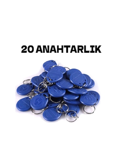 Electrima Manyetik RFID Keyfob Göstergeç Anahtarlık 20'li