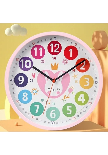 Pazly Zamanı Tavşan06 Tavşan06 Suntek Söyleme Saati Oyun Öğretim Duvar 10 Ss Çok Renkli