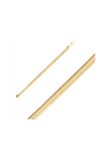 Balıksırtı Modeli Bileklik 6mm Altın