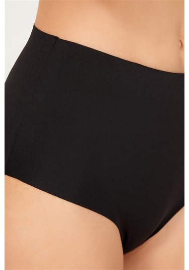 Yüksek Bel Basic Lazer Kesim Bikini Külot 3'lü Paket - 5 Asorti 2