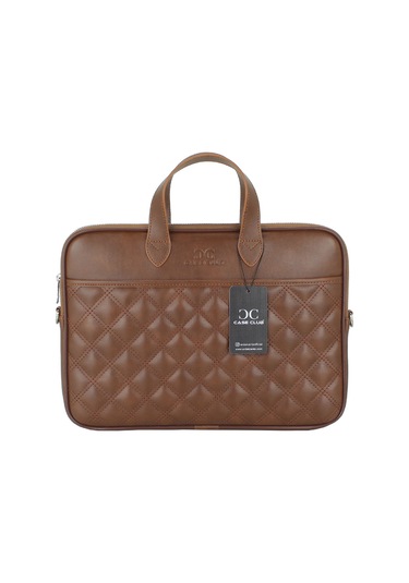 Case Club Macbook Uyumlu Air Pro 13.3" & 14" Inç Uyumlu Taba Laptop Evrak Çantası