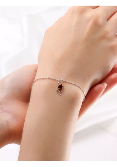 Uvelirnye Tradicii Doğal Granat Taşlı 925 Ayar Gümüş Kolye 148690748