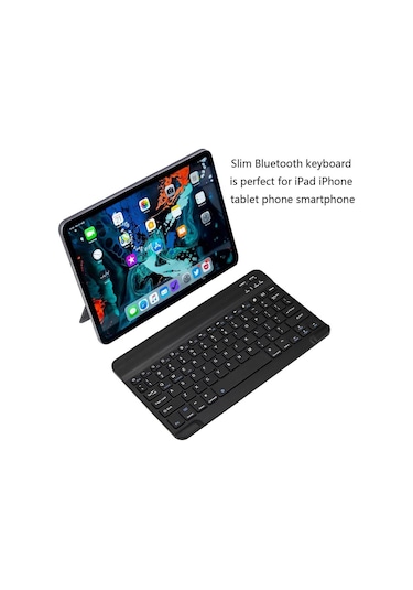 Casper Via L30 10.1" Uyumlu Kablosuz Bluetooth Şarj Edilebilir Klavye - Siyah
