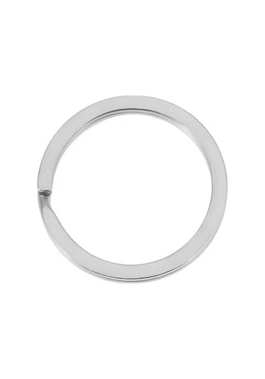 30 Adet Gümüş Renk 3 Cm Metal Anahtarlık Halkası