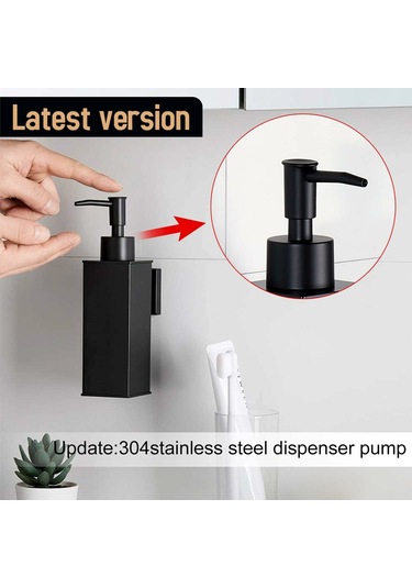 Geeksen Black Otomatik Duvara Monte Sabunluk - Banyo Aksesuarı Çok Renkli