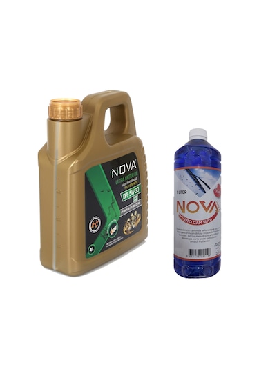 Nova Dpf 5W-30 C3 Tam Sentetik Motor Yağı 4 L + Nova Cam Suyu 1 L